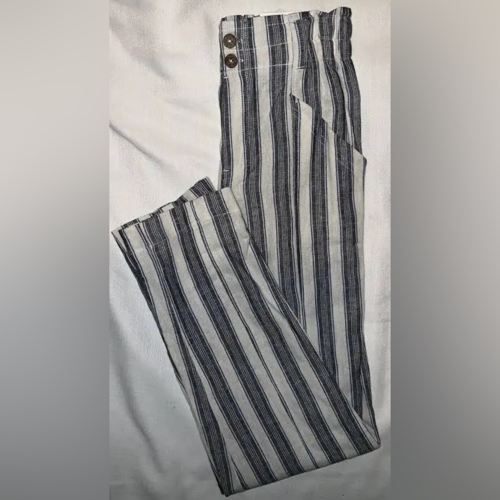 High waisted linen pants